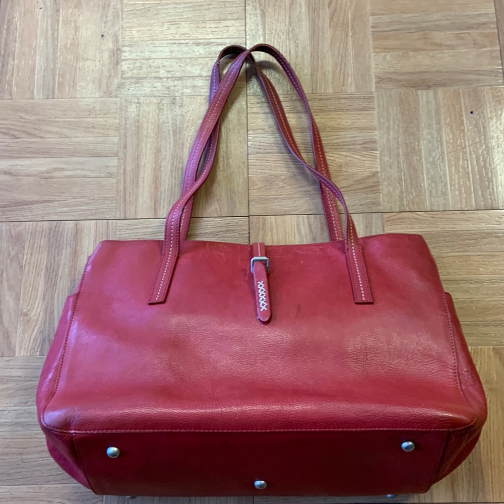 Isabella Bird Vintage Large Leather Strap Boho tote Bag